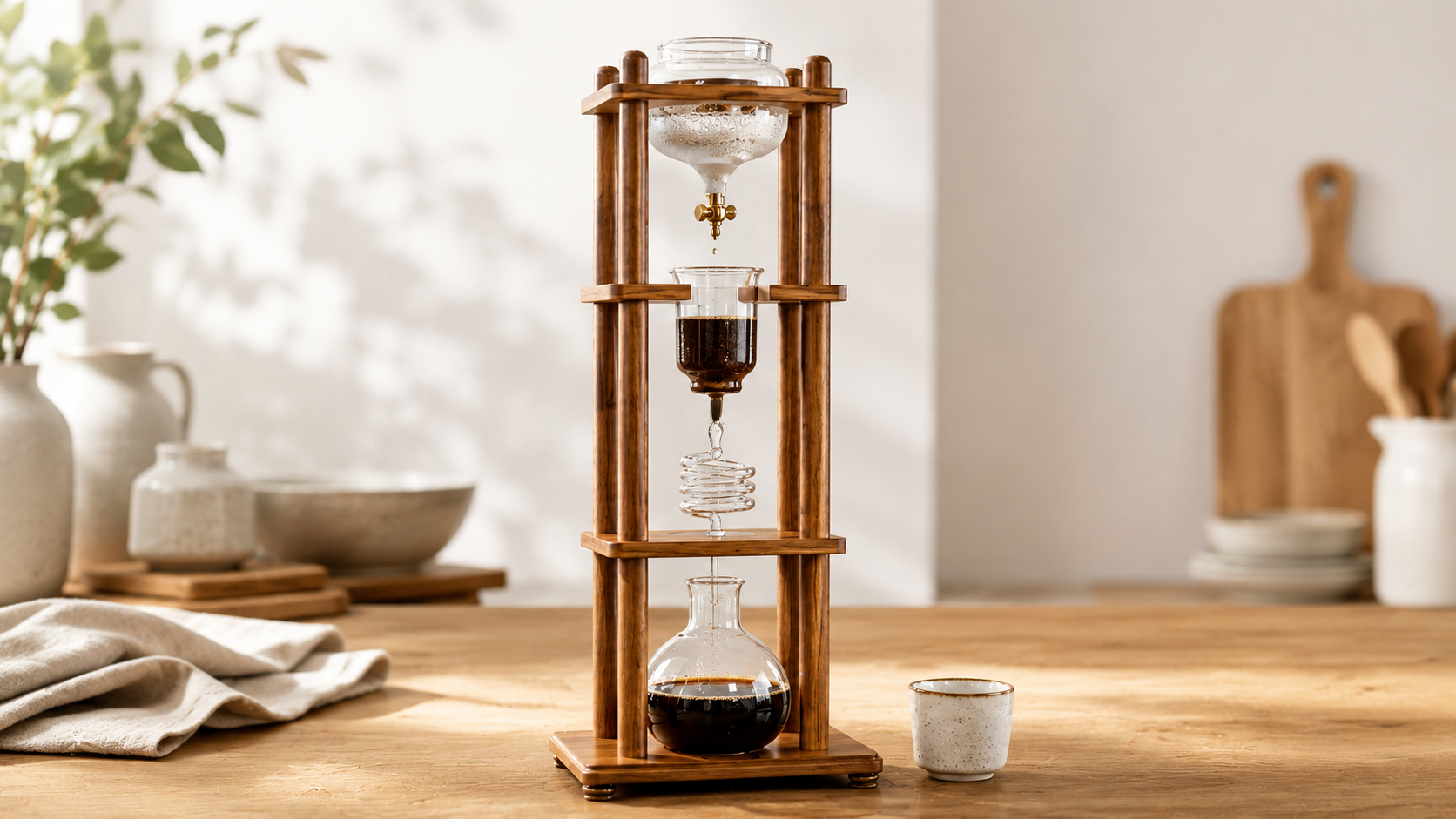 Cold brew coffee equipment for smooth home brewing