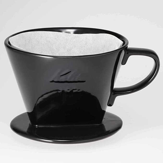 Kalita Style 102 Ceramic Coffee Dripper - Black - Pour - Over Dripper | Altohaus