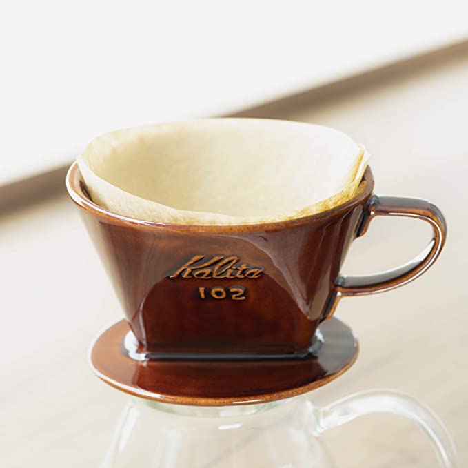 Kalita Style 102 Ceramic Coffee Dripper - Brown - Pour - Over Dripper | Altohaus
