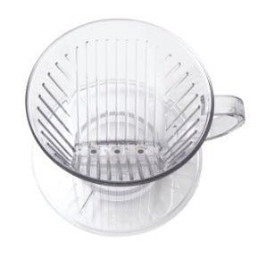 Kalita Style 103 Wide Brim Coffee Dripper - Clear Plastic - Pour - Over Dripper | Altohaus