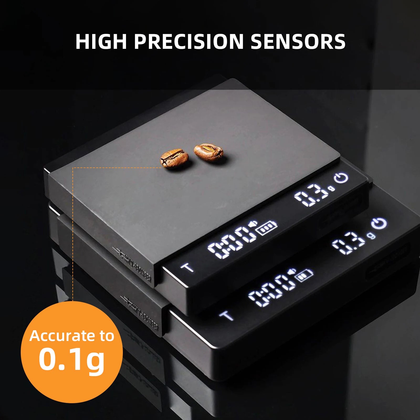 Rechargeable Coffee Scale with Timer - Coffee Accessories | Altohaus