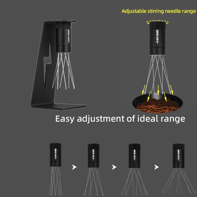 Adjustable WDT Espresso Distribution Tool - Magnetic Stand - Coffee Accessories | Altohaus