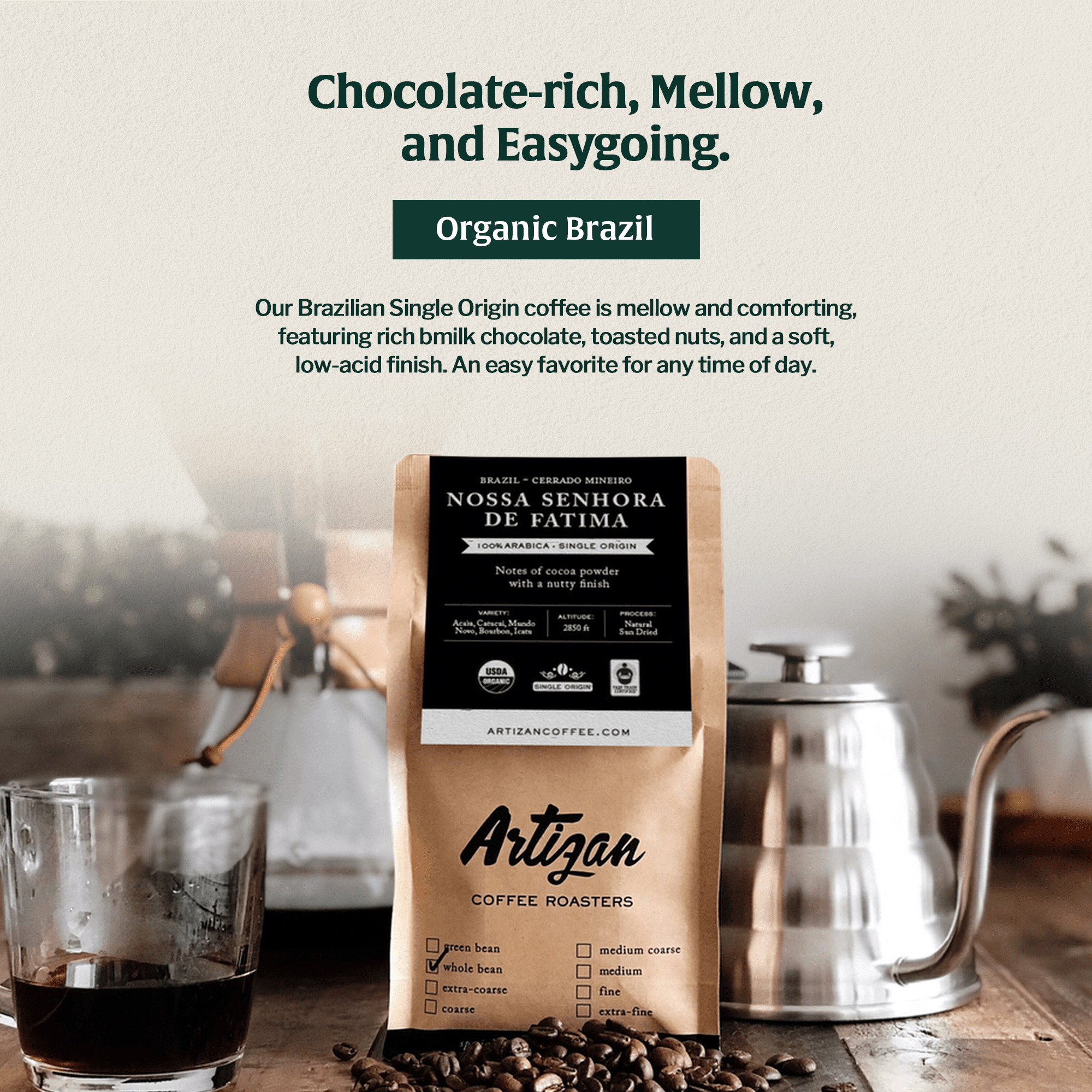 Organic Brazil - Beans & Ground | Altohaus