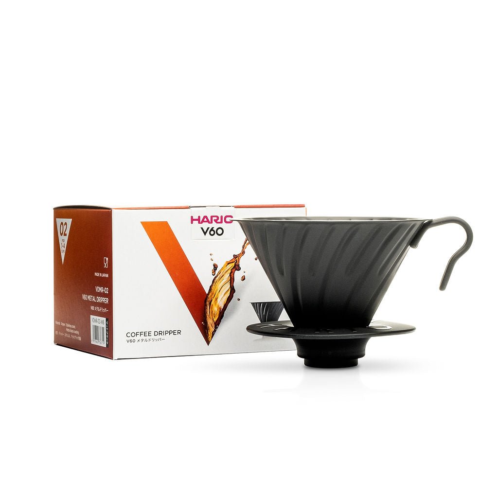V60 Metal Coffee Dripper 02 - Black - Pour - Over Dripper | Altohaus