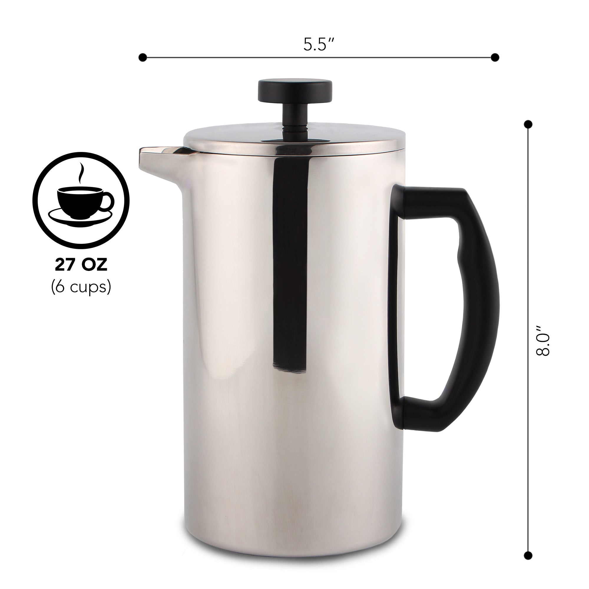 French Press Essentials Bundle, Stainless Steel - Bundles | Altohaus