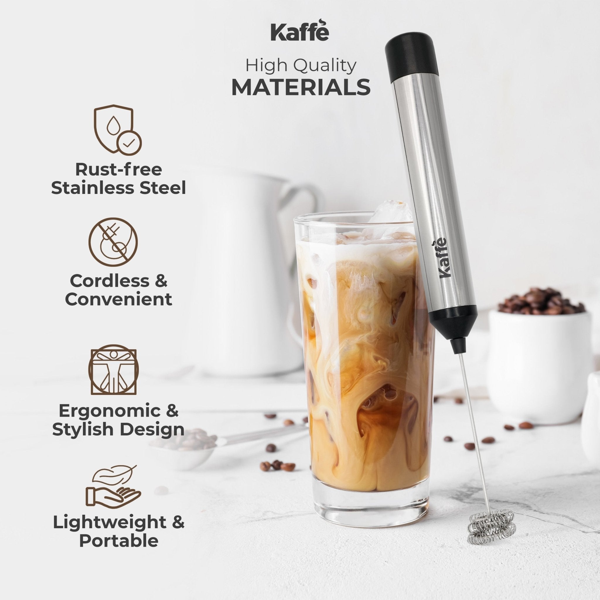 Handheld Milk Frother (USB Rechargeable), KF6022NS - Milk Frothers | Altohaus