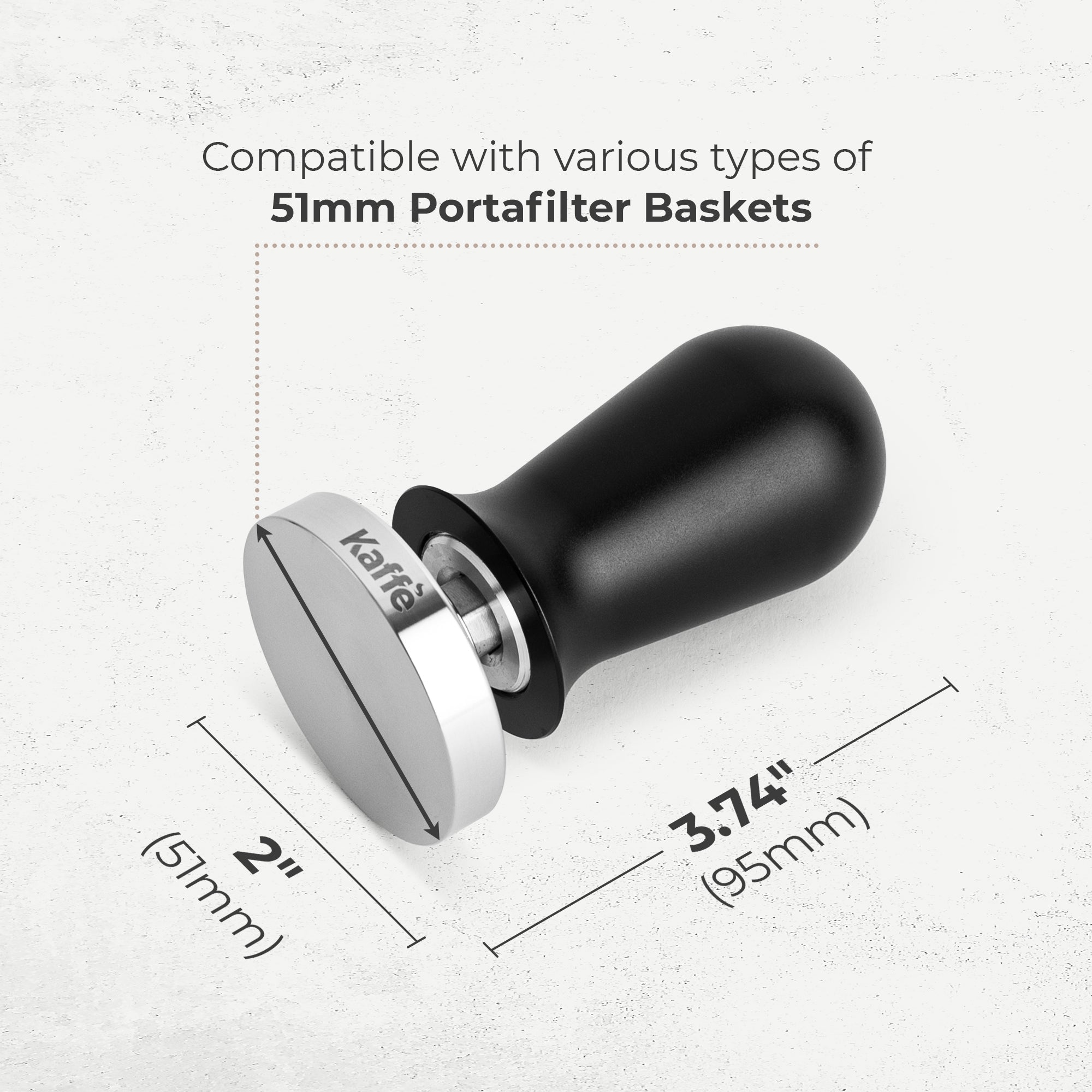 Espresso Tamper with Spring, 51mm, KFCT02 - 51 - Espresso Tools | Altohaus