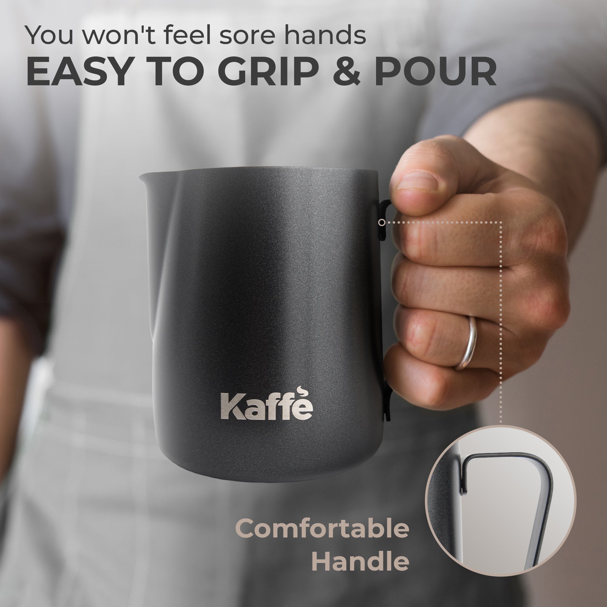 Milk Frothing Pitcher (20oz / 600ml) - Coffee Accessories | Altohaus