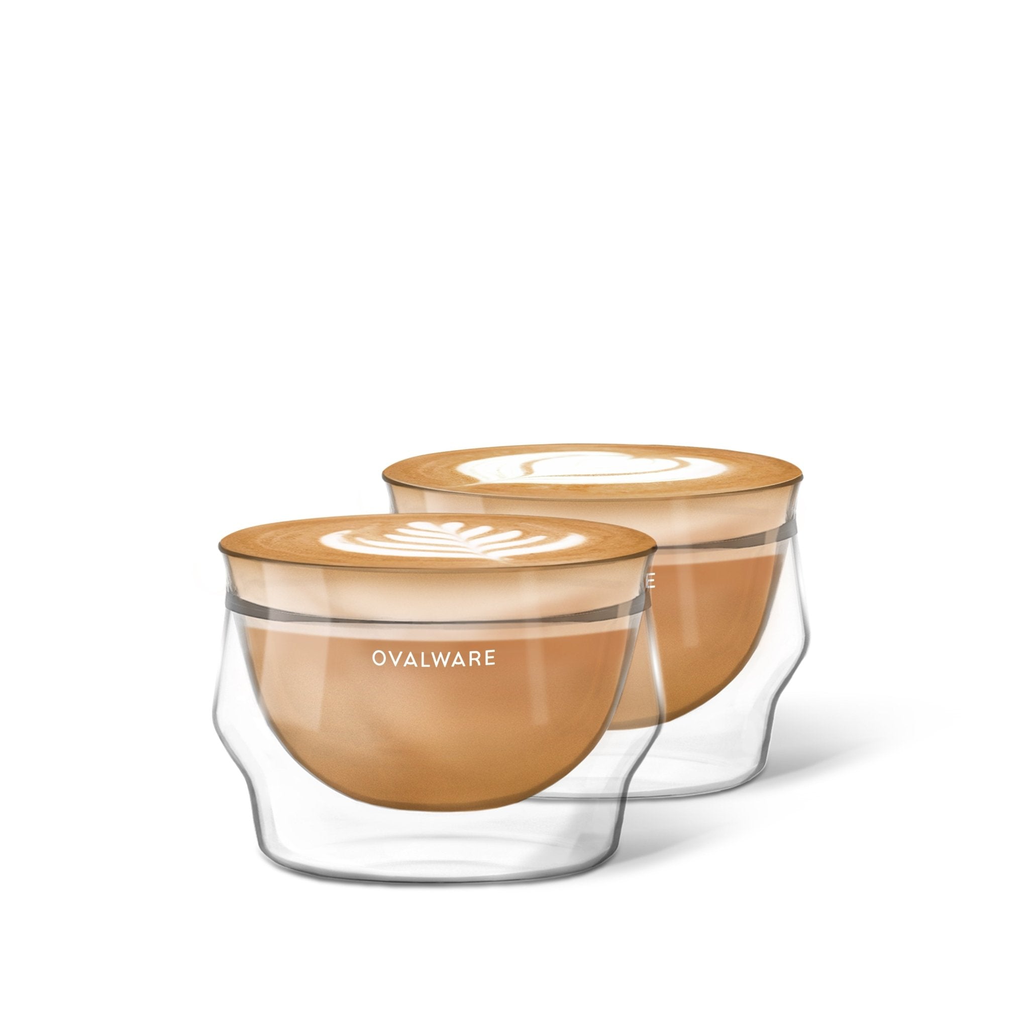 Ovalware Latte Master Glass - 250ml/8.5oz (Set of 2) - Cups & Drinkware | Altohaus