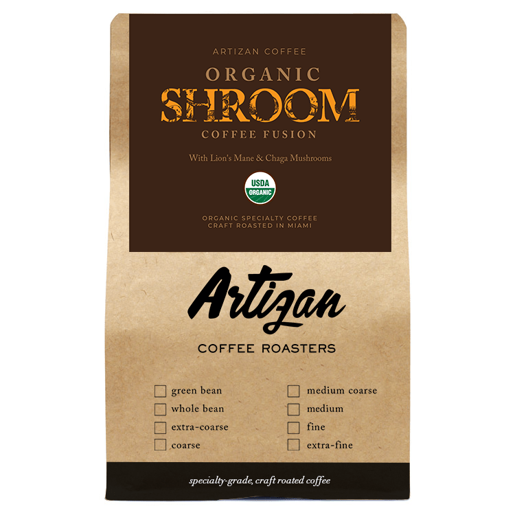 Organic Mushroom Coffee Fusion - Lion's Mane & Chaga - Beans & Ground | Altohaus