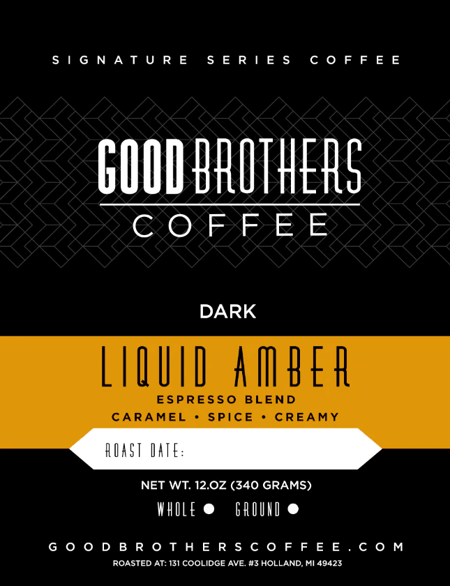 GOOD BROTHERS LIQUID AMBER ESPRESSO BLEND ROASTED - Rosted Coffee | Altohaus