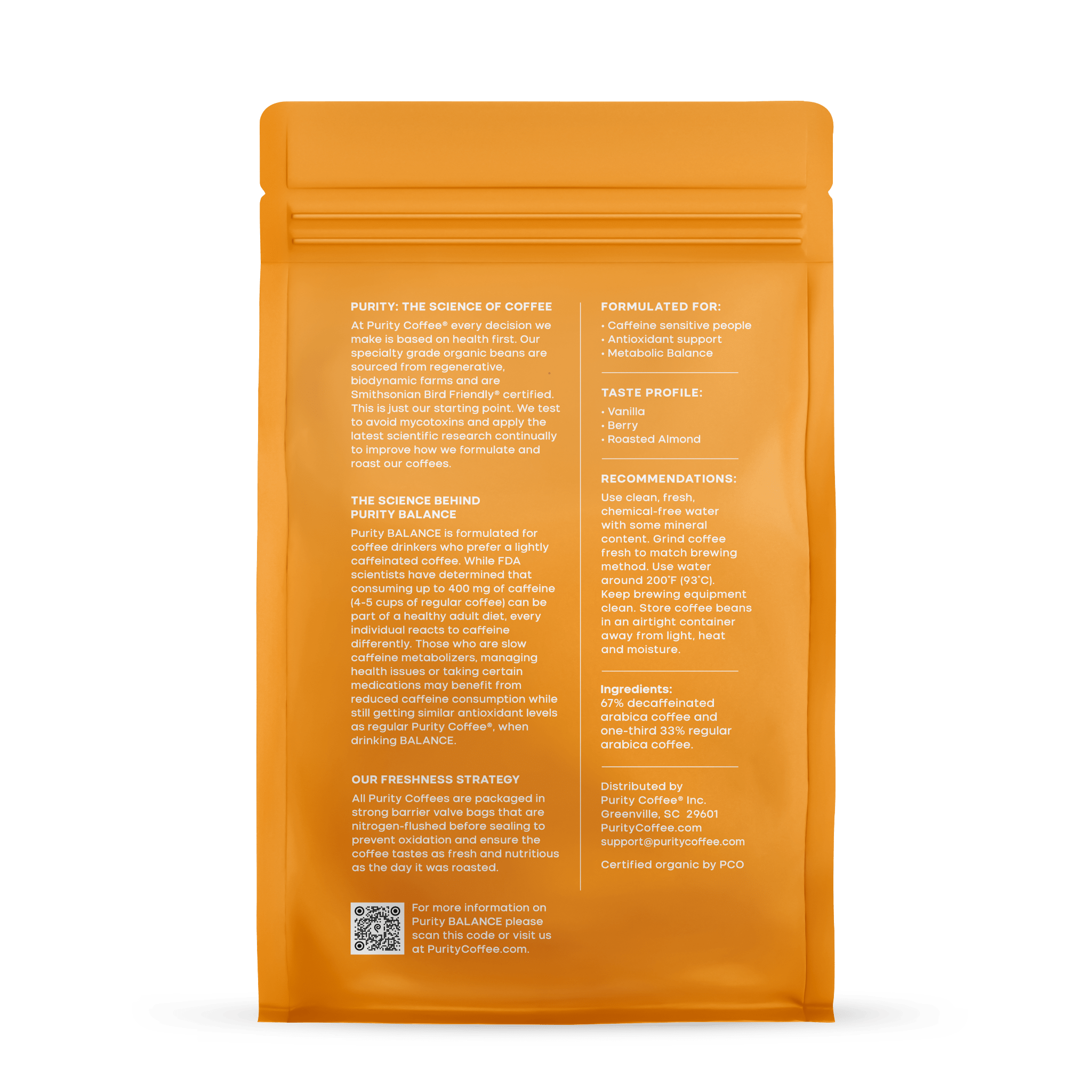 BALANCE: ²/₃ Decaf Whole Bean Coffee - Whole Bean Coffee | Altohaus