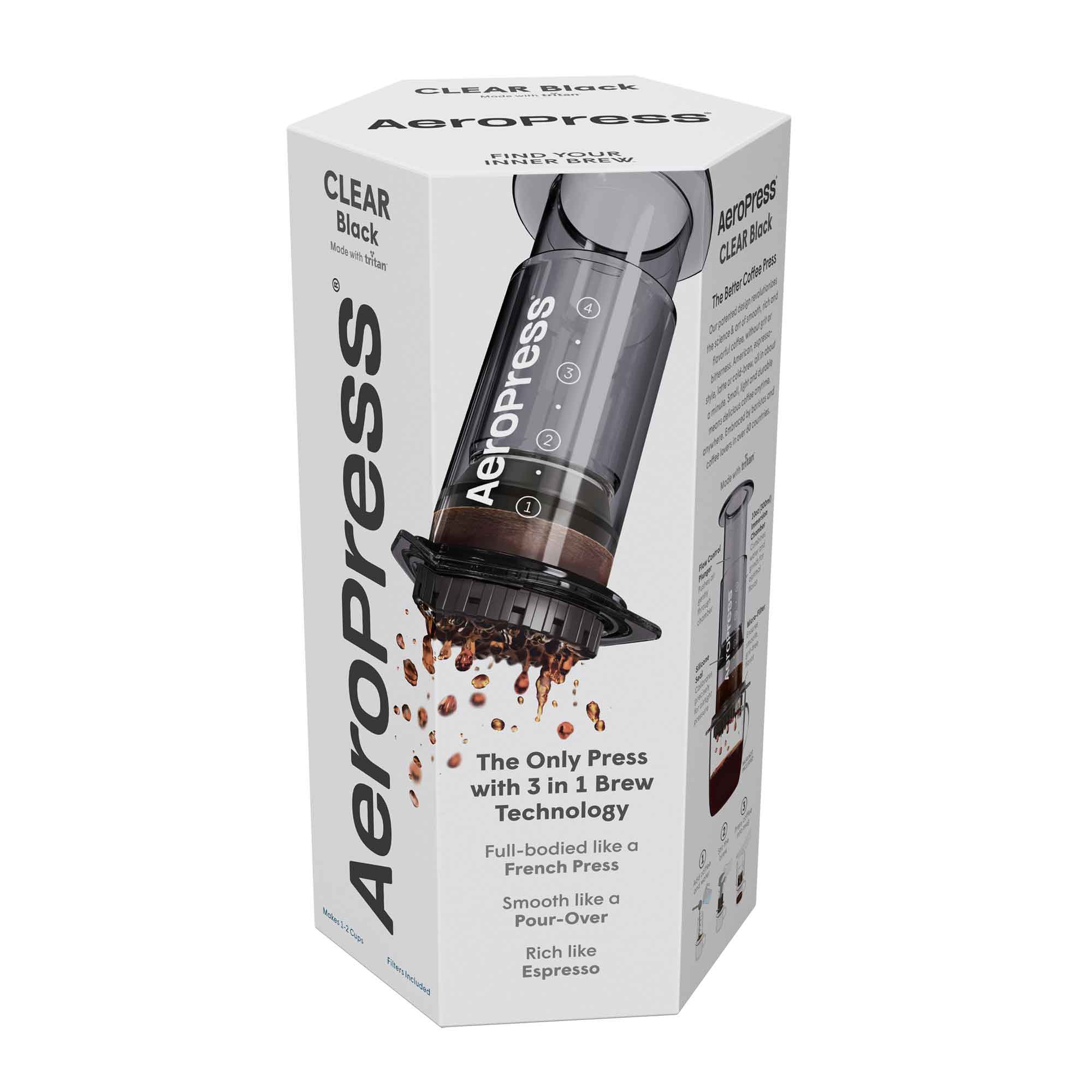 AeroPress Clear Coffee Maker - Black - Coffee Brewer | Altohaus