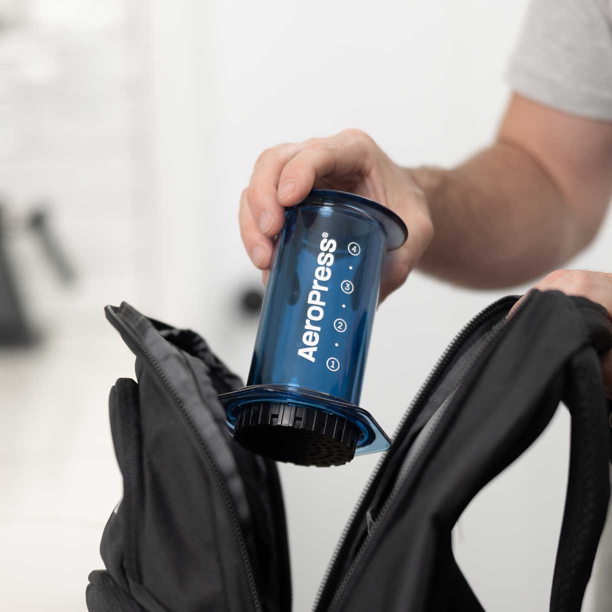 AeroPress Clear Coffee Maker - Blue - Coffee Brewer | Altohaus