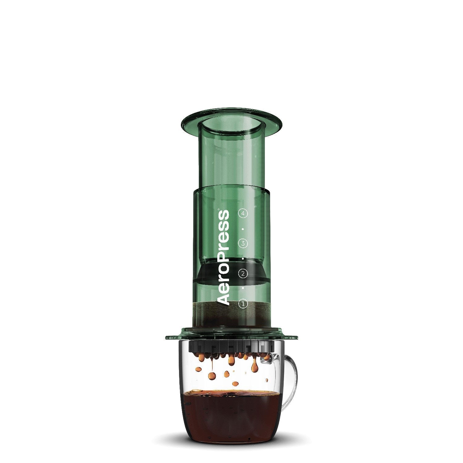 AeroPress Clear Coffee Maker - Green - Coffee Brewer | Altohaus