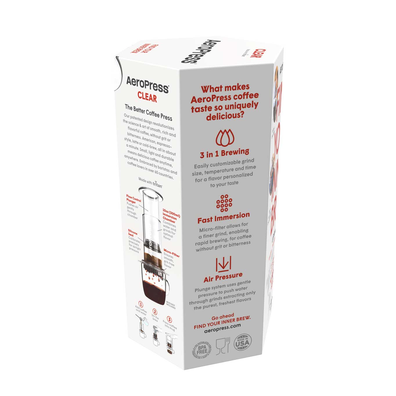 AeroPress Clear Coffee Maker - Coffee Brewer | Altohaus