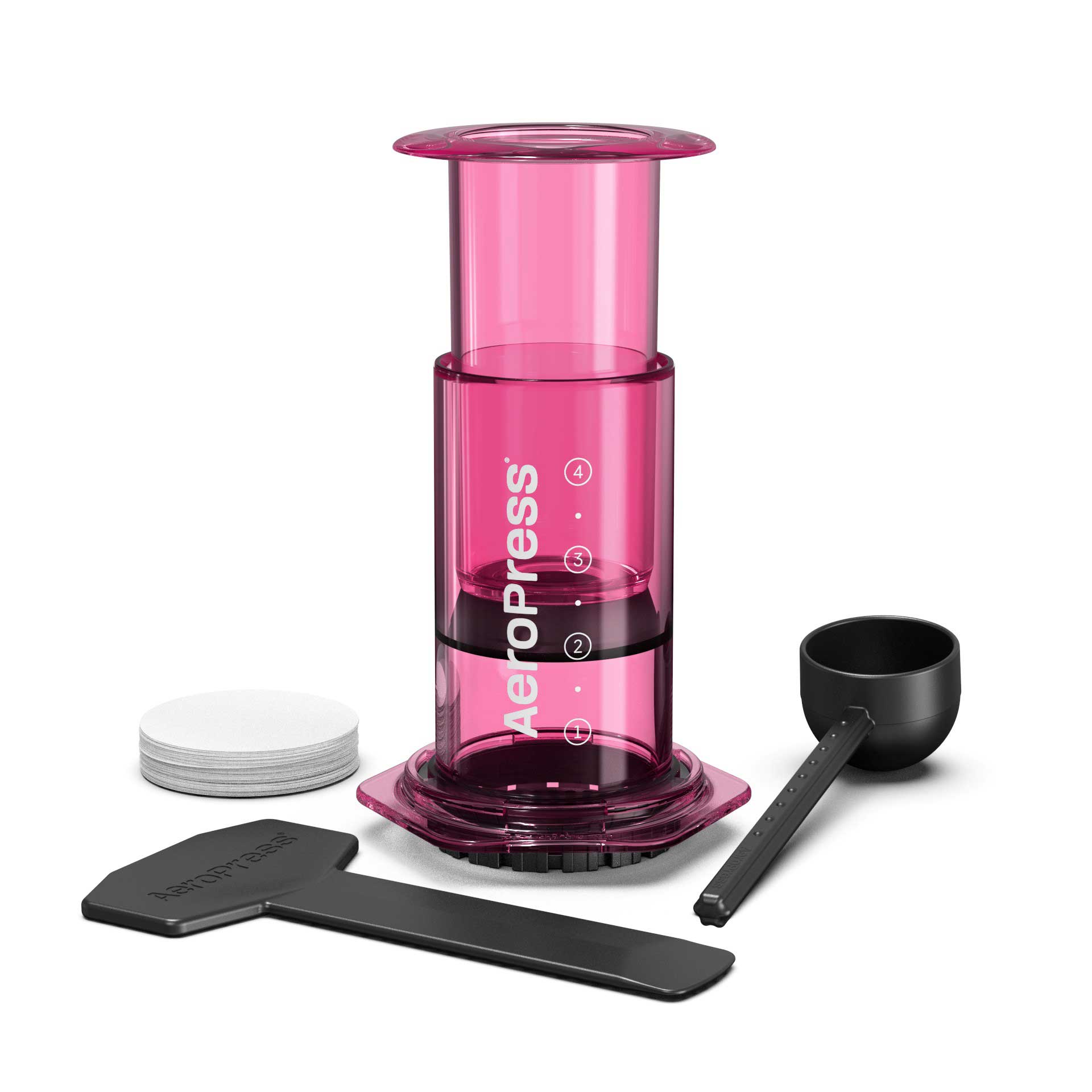 AeroPress Clear Coffee Maker - Pink - Coffee Brewer | Altohaus