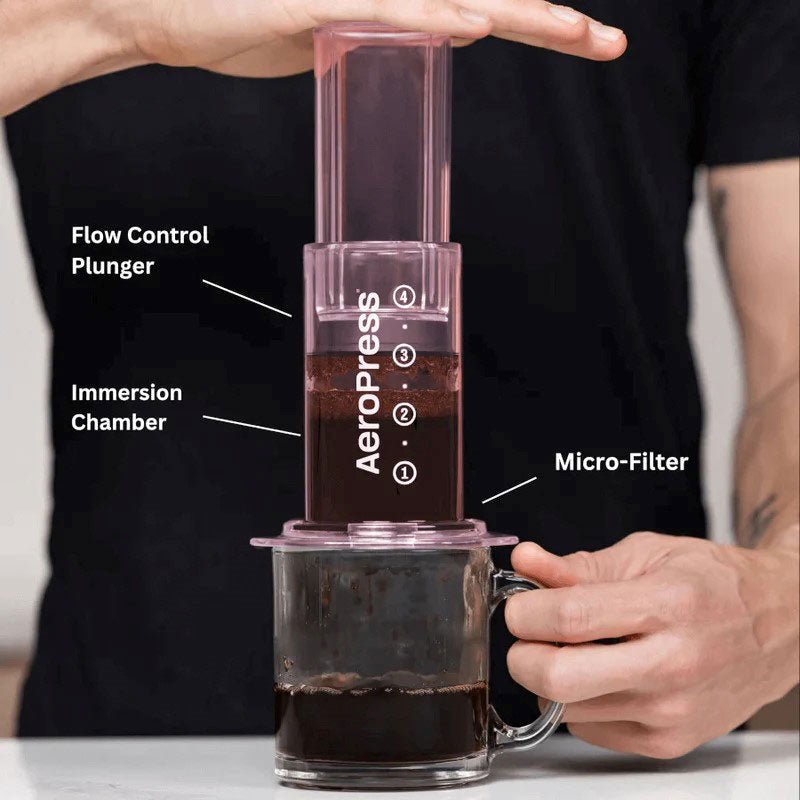 AeroPress Clear Coffee Maker - Pink - Coffee Brewer | Altohaus