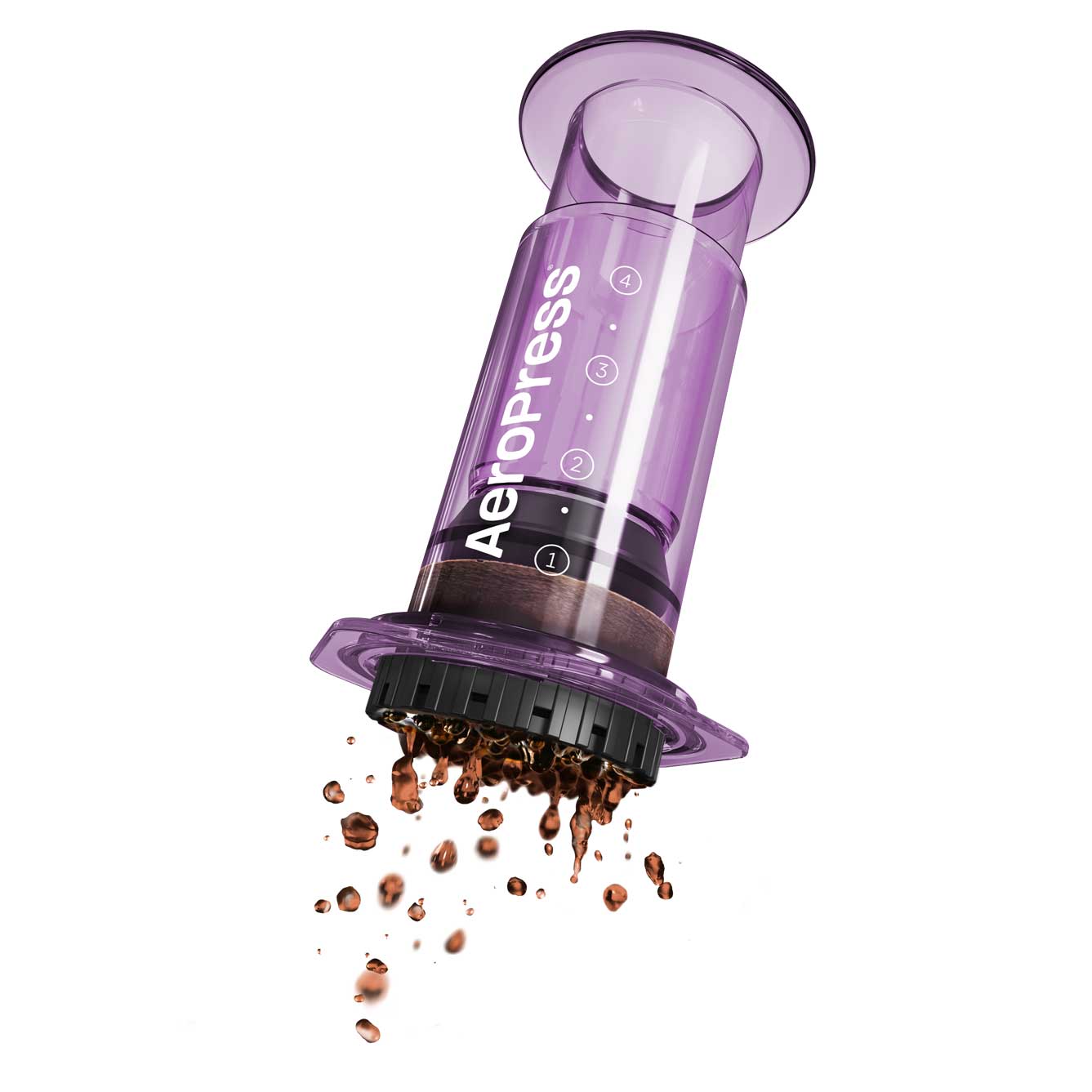 AeroPress Clear Coffee Maker - Purple - Coffee Brewer | Altohaus