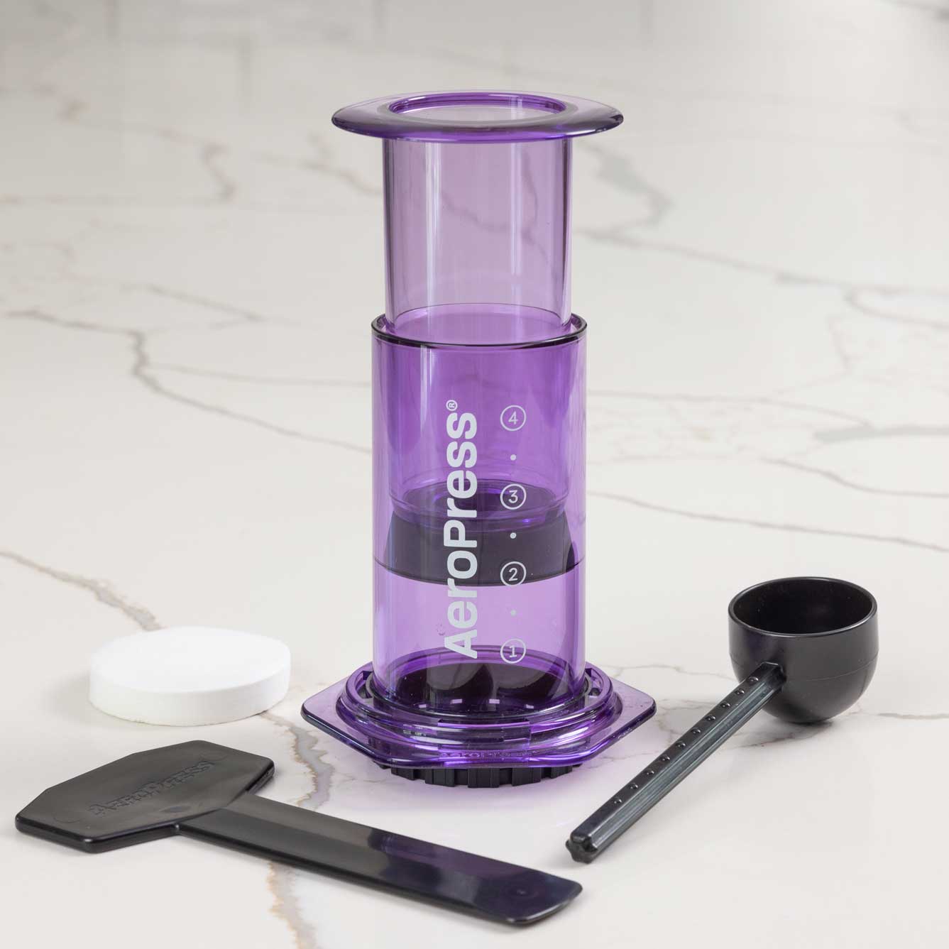 AeroPress Clear Coffee Maker - Purple - Coffee Brewer | Altohaus