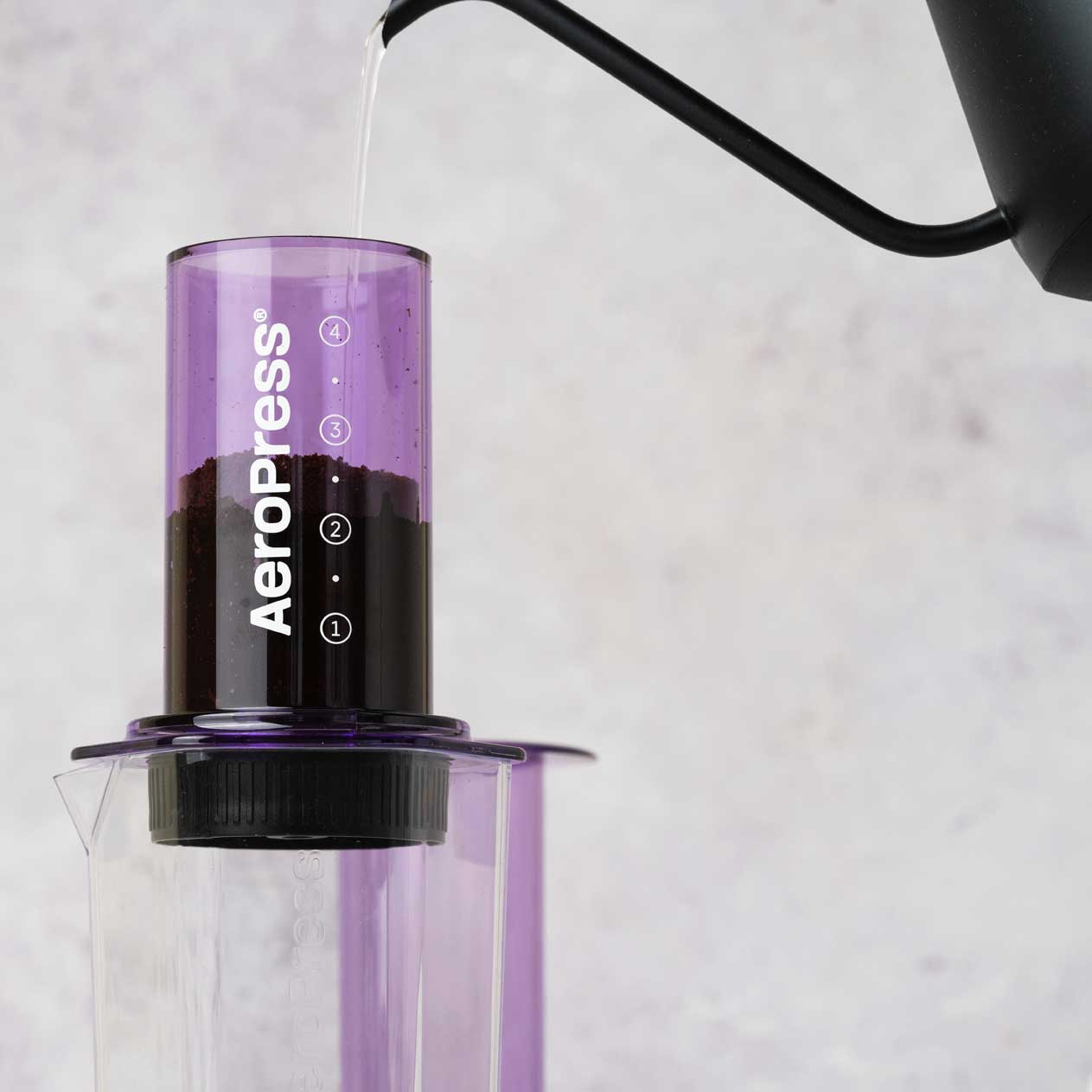 AeroPress Clear Coffee Maker - Purple - Coffee Brewer | Altohaus