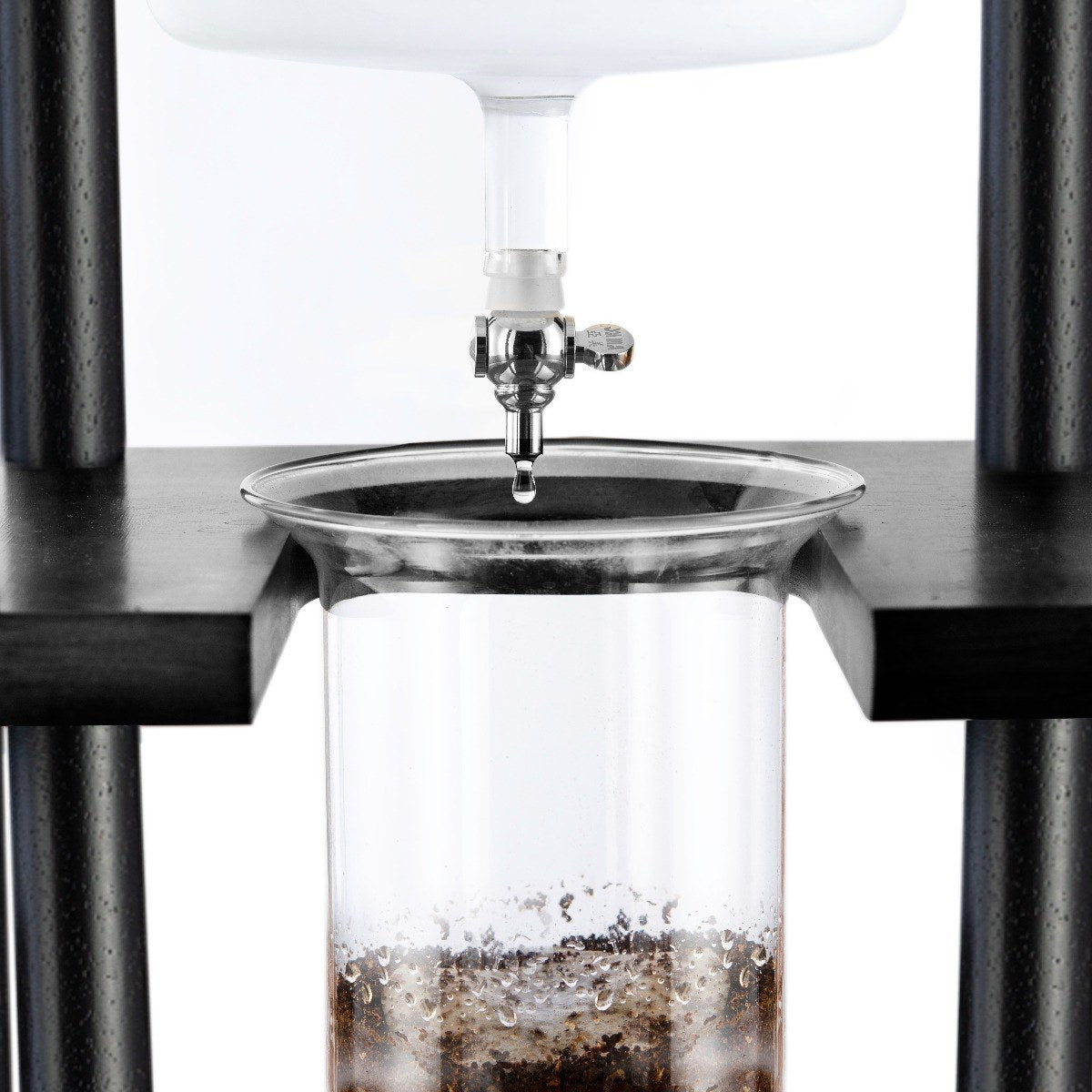 Yama Glass Cold Brew Tower – Black Straight Frame – 25 Cup (100 oz) - Cold - Brewer | Altohaus