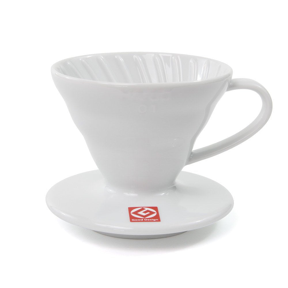 V60 Ceramic Coffee Dripper 01 - White - Pour - Over Dripper | Altohaus