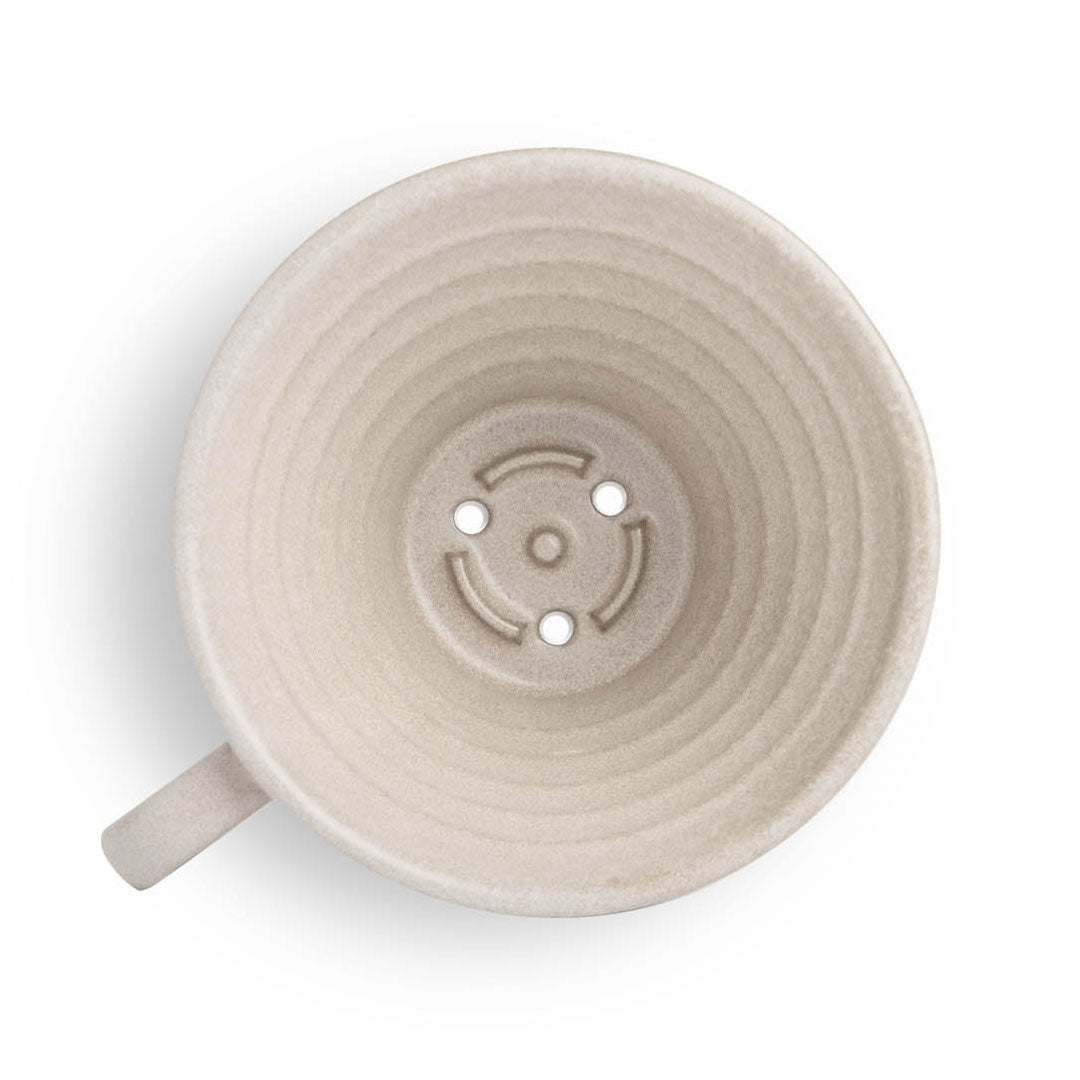 Kalita MINO Ceramic Dripper 185 - Sand Beige - Pour - Over Dripper | Altohaus