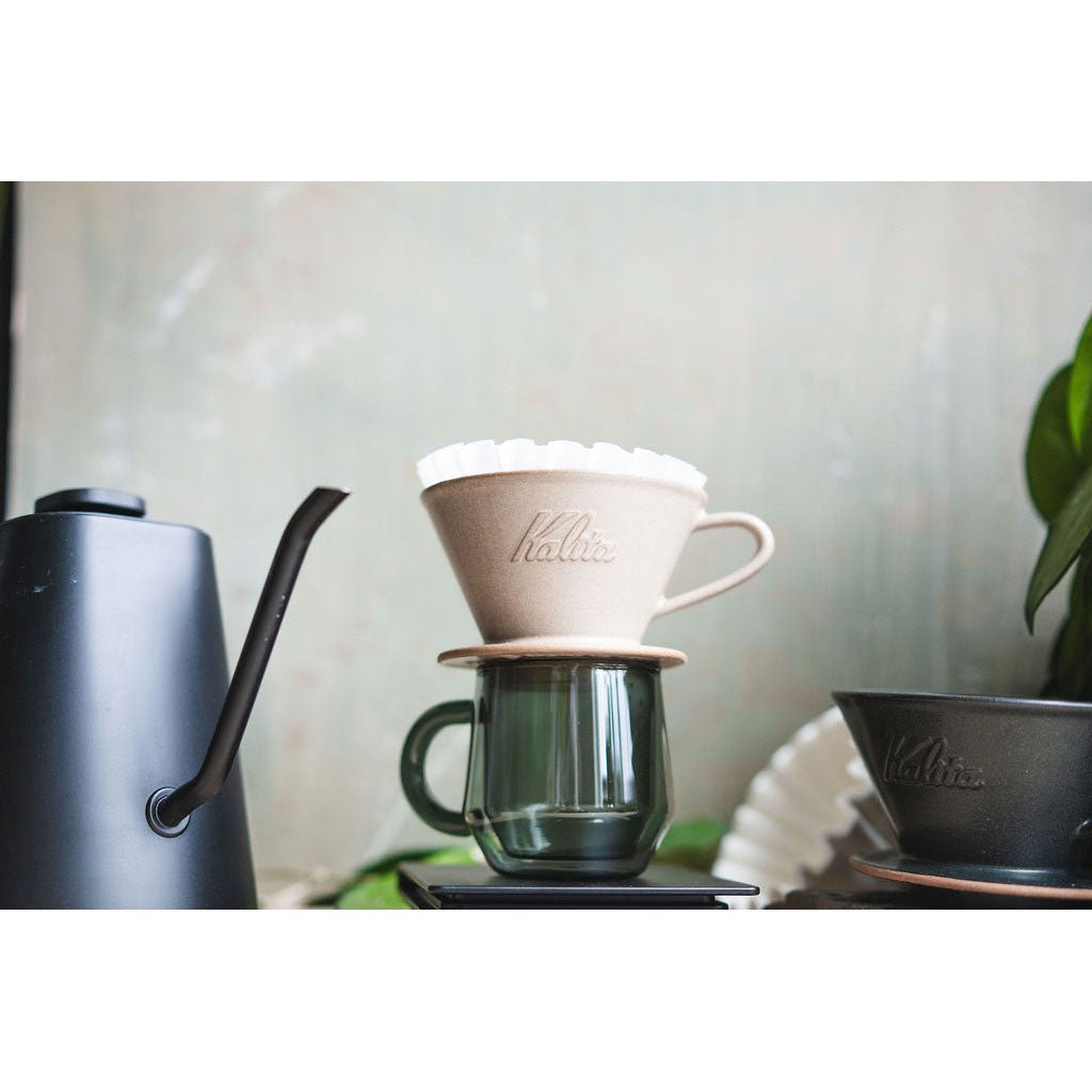 Kalita MINO Ceramic Dripper 185 - Sand Beige - Pour - Over Dripper | Altohaus