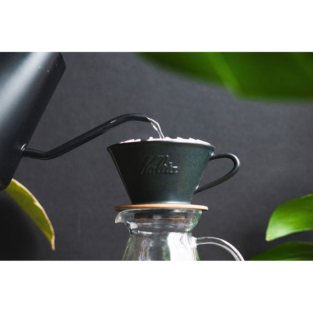 Kalita MINO Ceramic Dripper 185 - Sand Black - Pour - Over Dripper | Altohaus
