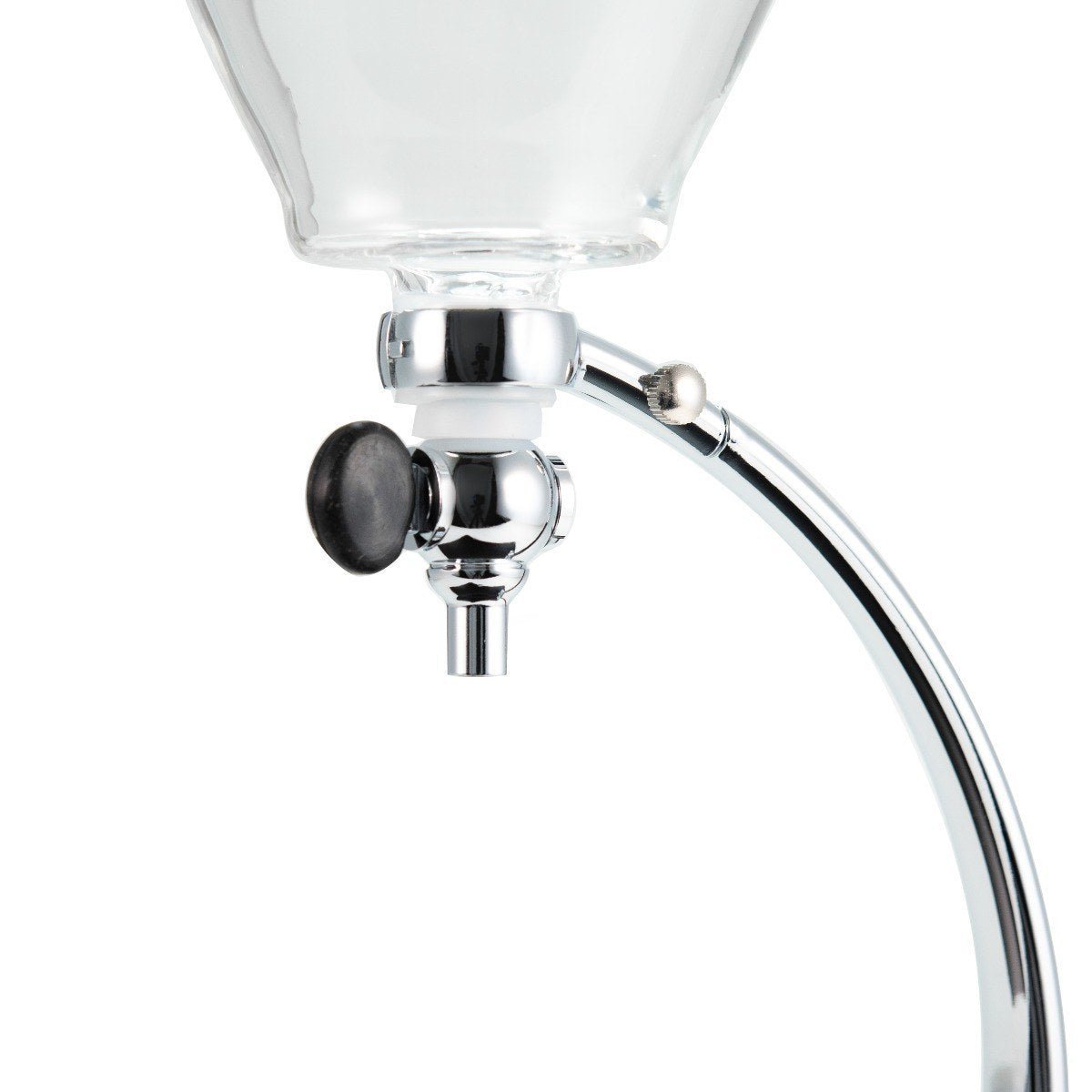 Yama Glass Silverton Brewer w/ Black Base & Silver Accents - Brewers & Pour - Over | Altohaus