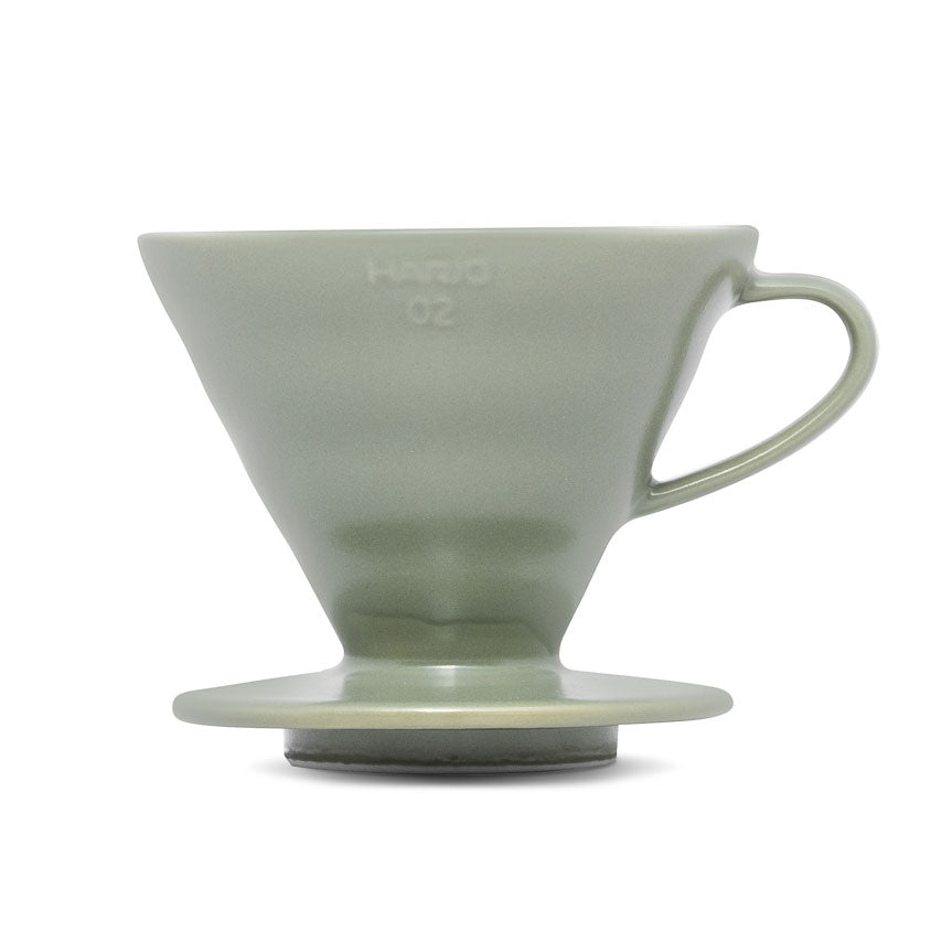 V60 Ceramic Coffee Dripper 02 - Oil Green - Pour - Over Dripper | Altohaus