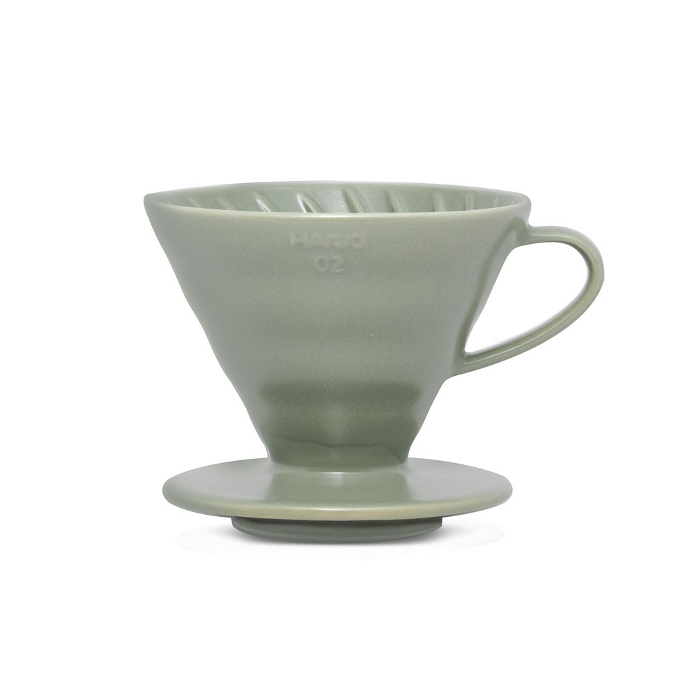 V60 Ceramic Coffee Dripper 02 - Oil Green - Pour - Over Dripper | Altohaus