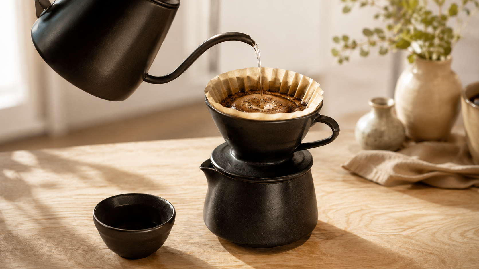 Pour-over coffee makers and manual brewers for home baristas