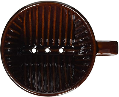 Kalita Style 102 Ceramic Coffee Dripper - Brown - Pour - Over Dripper | Altohaus