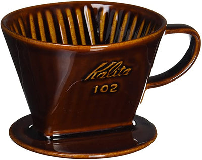 Kalita Style 102 Ceramic Coffee Dripper - Brown - Pour - Over Dripper | Altohaus