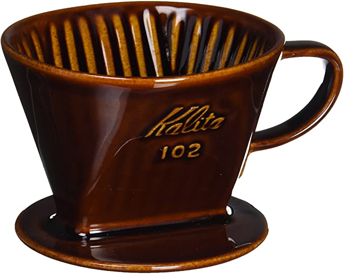 Kalita Style 102 Ceramic Coffee Dripper - Brown - Pour - Over Dripper | Altohaus