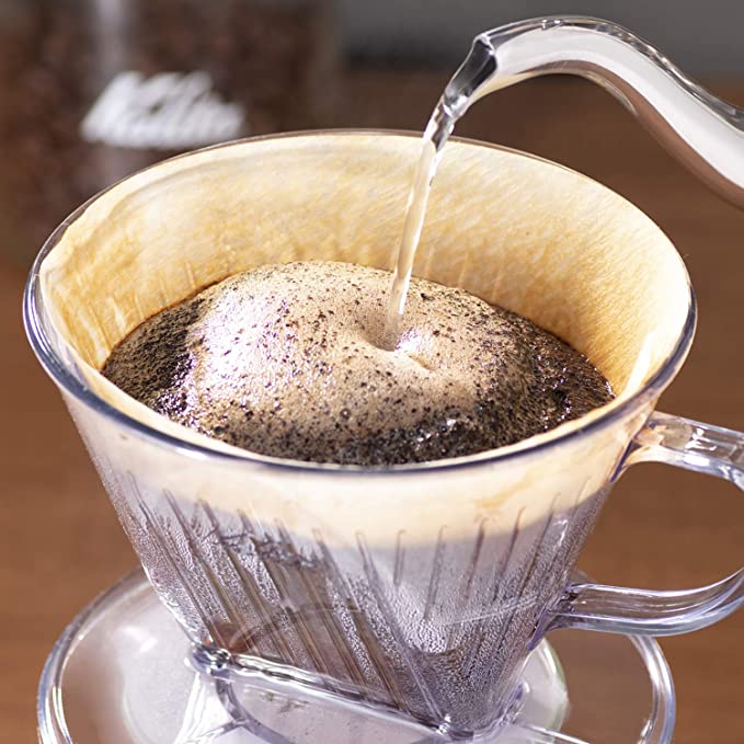Kalita Style 103 Wide Brim Coffee Dripper - Clear Plastic - Pour - Over Dripper | Altohaus