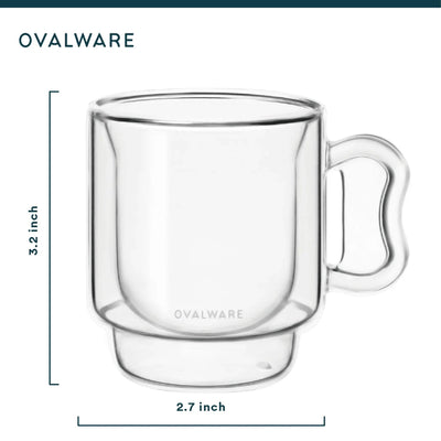 Double Wall Espresso Cups - 120ml/4oz - Cups & Drinkware | Altohaus