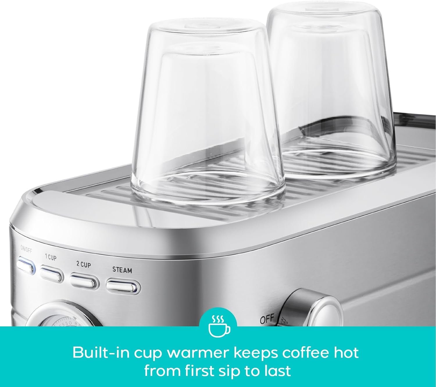 CASABREWS CM5418 Compact Espresso Machine - Silver - Espresso Machines | Altohaus