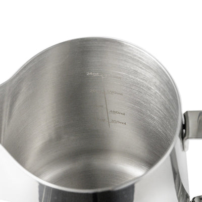 Barista Basics Milk Frothing Pitcher, 32oz, Silver - Coffee Accessories | Altohaus
