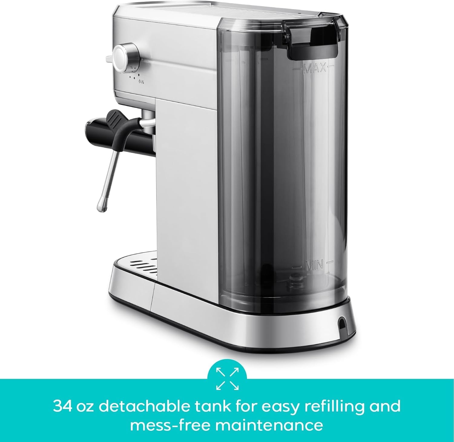 CASABREWS CM5418 Compact Espresso Machine - Silver - Espresso Machines | Altohaus