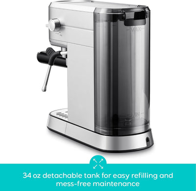 CASABREWS CM5418 Compact Espresso Machine - Silver - Espresso Machines | Altohaus
