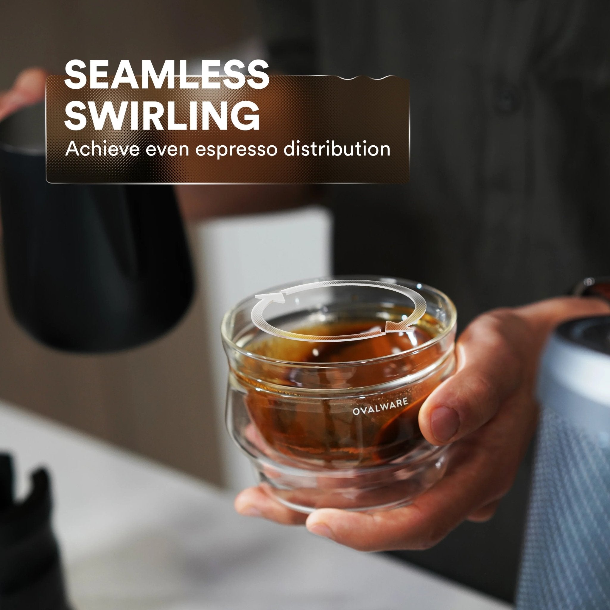 Ovalware Latte Master Glass - 250ml/8.5oz (Set of 2) - Cups & Drinkware | Altohaus
