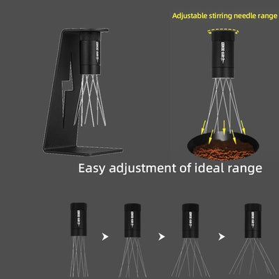 Adjustable WDT Espresso Distribution Tool - Magnetic Stand - Coffee Accessories | Altohaus