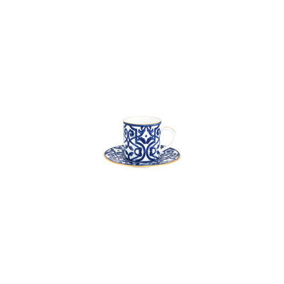 Blue Legacy Espresso Cup + Saucer (Set of 4) - Cups & Drinkware | Altohaus