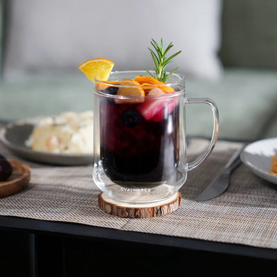 Double Wall Mug - 500ml/17oz (Set of 2) - Cups & Drinkware | Altohaus