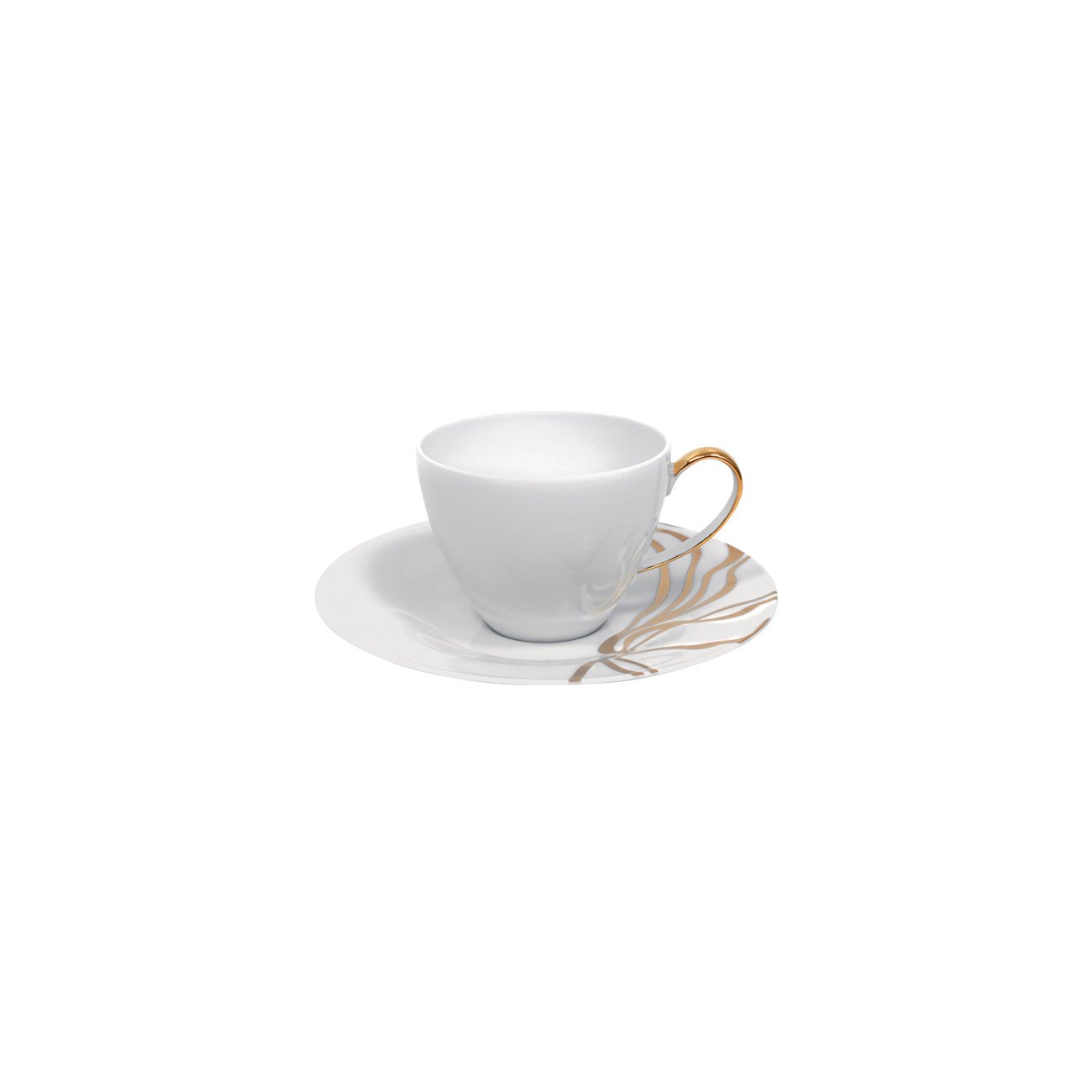Fiume D'Oro Espresso Cup + Saucer (Set of 4) - Cups & Drinkware | Altohaus