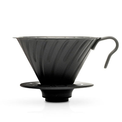 V60 Metal Coffee Dripper 02 - Black - Pour - Over Dripper | Altohaus