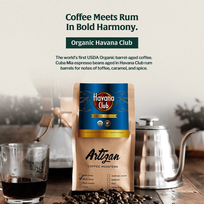 Organic Havana Club Rum Barrel Aged Coffee - Beans & Ground | Altohaus